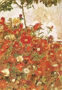 Egon Schiele Field of Flowers oil painting artist